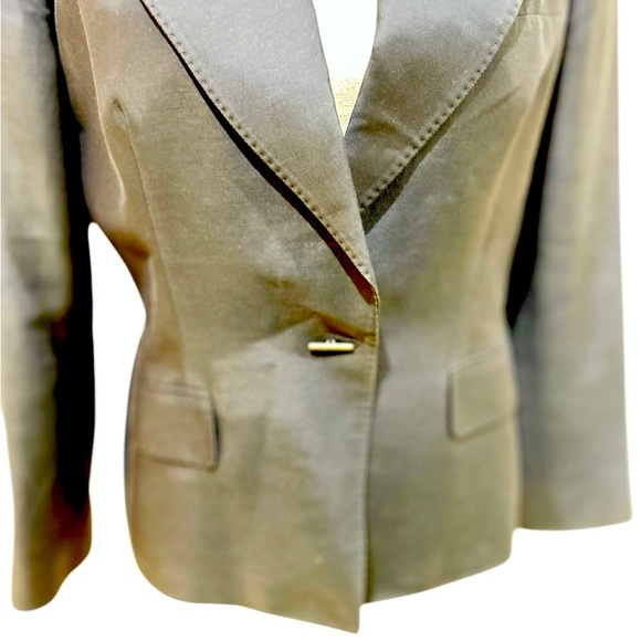 Les Copains made in Italy lined fine wool Blazer Jacket blue lightweight eu 46 - Picture 6 of 10